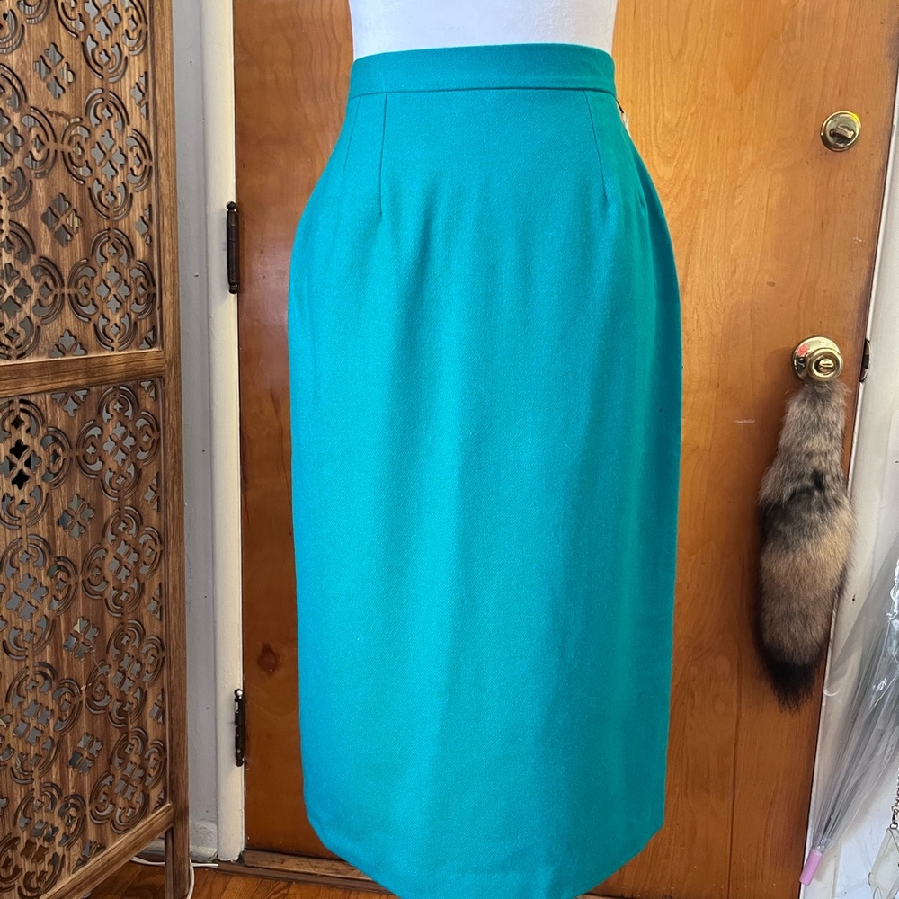 Vintage Ira Joyce Green Pencil Skirt
